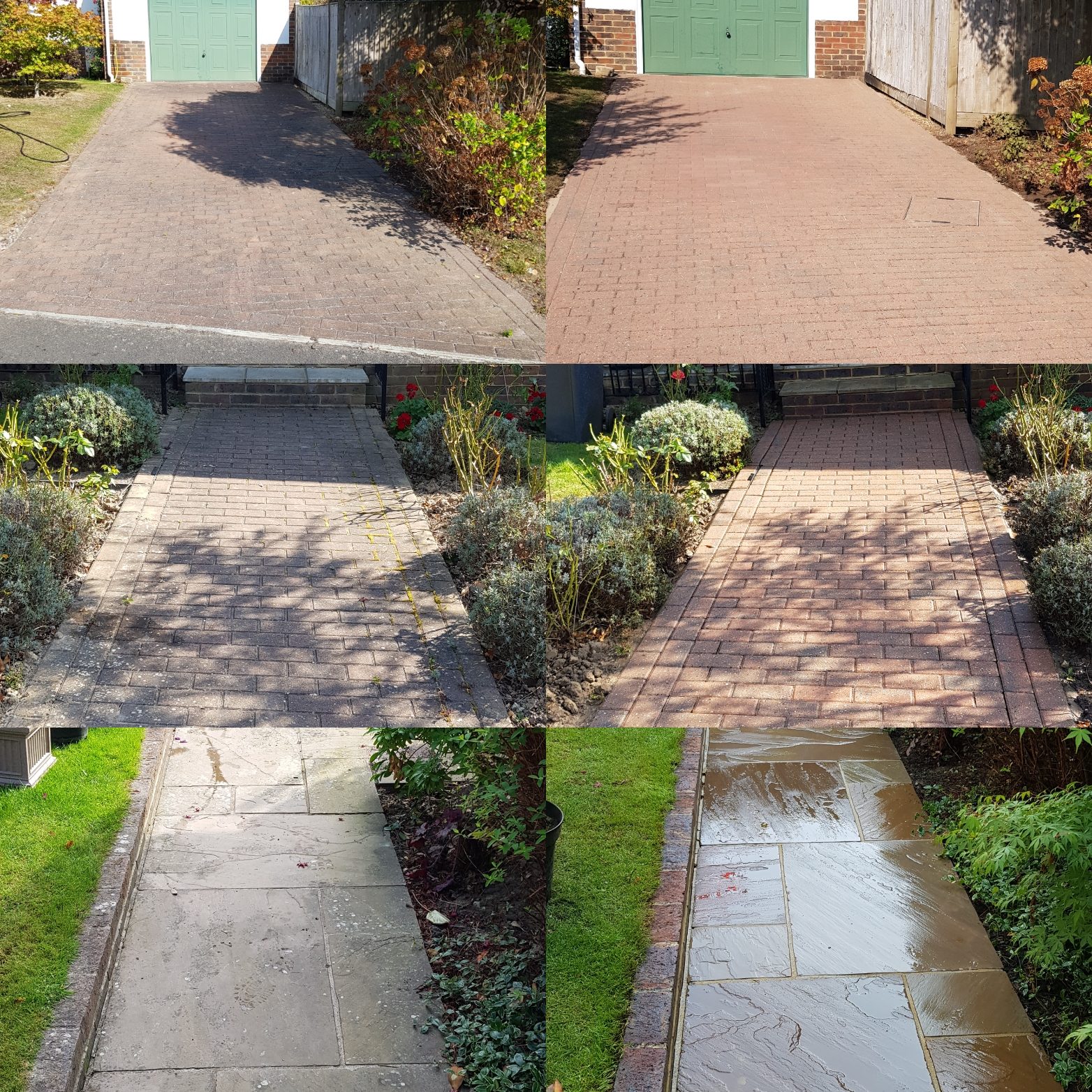 Driveway patio and pathway cleaning